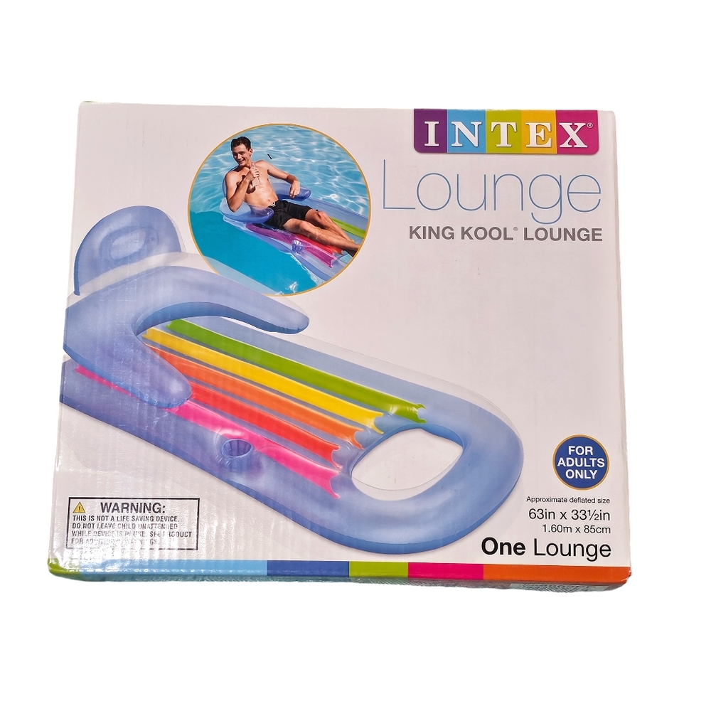 Intex King Kool Inflatable Lounging Swimming Pool Float - Picture 3 of 4